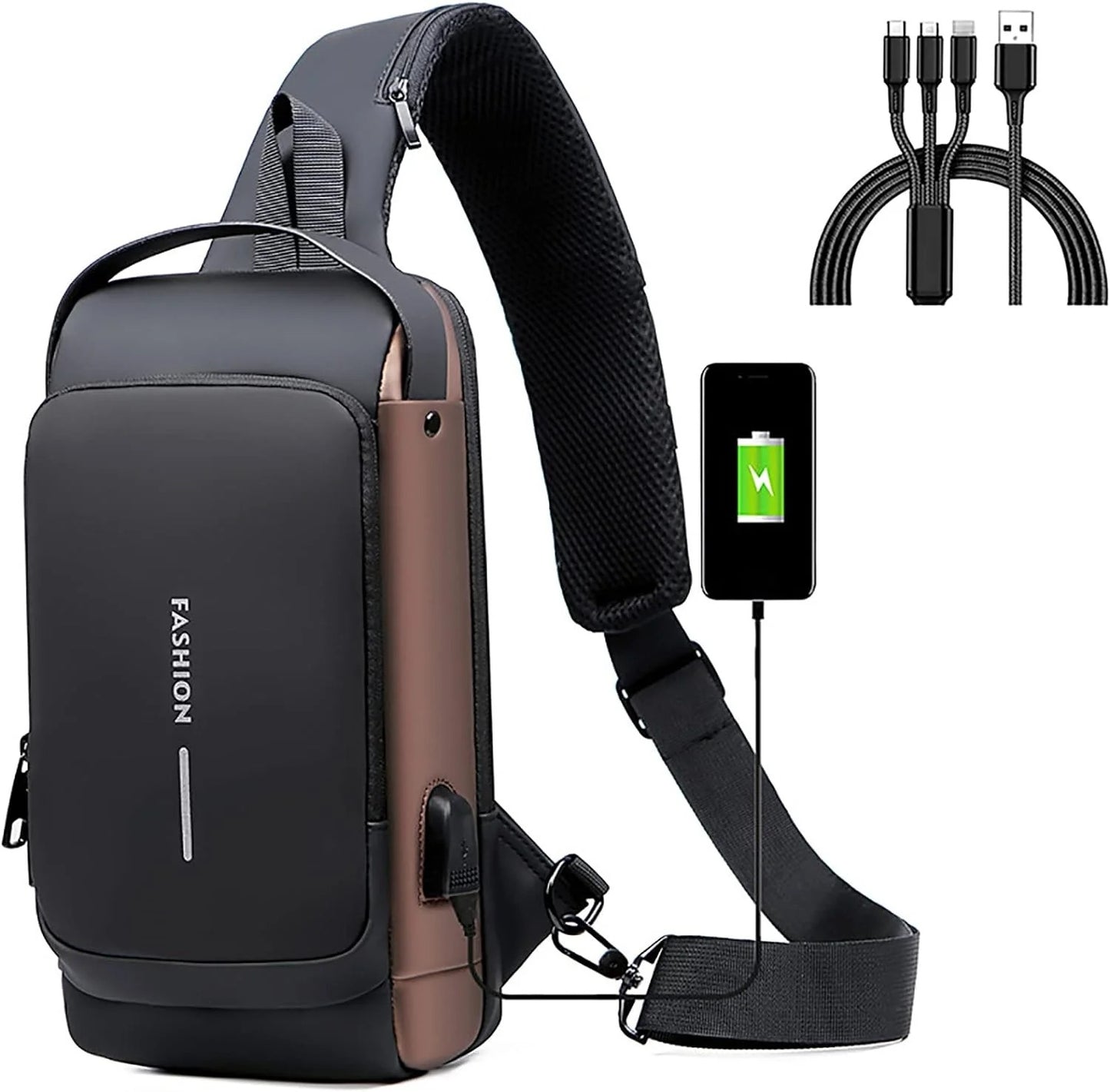 Bolso Bandolera Antirrobo Clave USB
